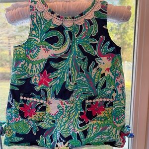 Lilly Pulitzer infant dress elephant print “trunk show” 12-18 months